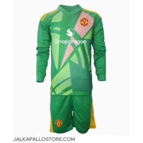 Manchester United Maalivahti Kolmaspaita Lapsille 2024-25 Pitkähihainen (+ shortsit)
